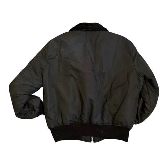 Vintage Dickies Bomber Jacket Mens XL Red Lined Faux Fur Collar 80s USA - Picture 2 of 3